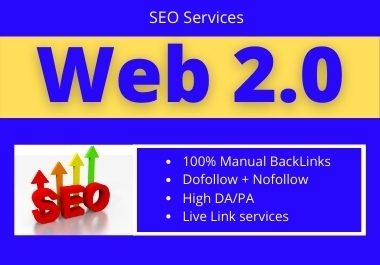 I will create 50+ Web2.0 Backlinks on high DA sites Manually work