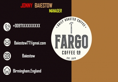 business card professional design 24 hours