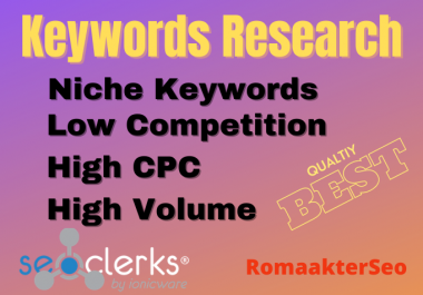 I will research profitable niche keywords for your new or existing website