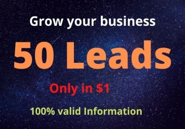 I will improve your business by collecting Leads
