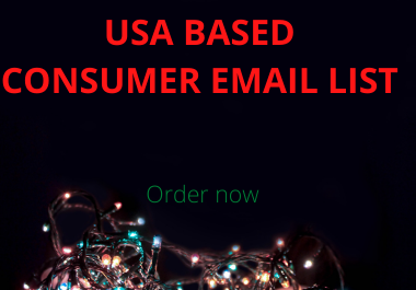 I will supply 1000 clean and valid USA based customer email list for email campaign