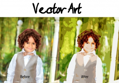 I will do vector art your photo