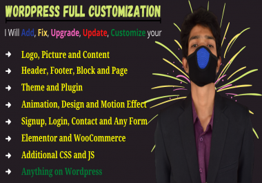 I will add,  fix,  update,  upgrade and customize wordpress website 2 pages