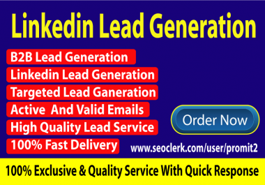 I will do collect 50 B2B leads and web research for your business