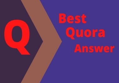 You will get Targeted Traffic for 10 HQ Quora Answers