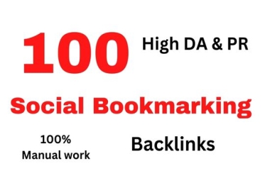 I will create manually 100 Social Bookmarking SEO Backlinks