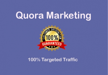 Promote your Niche Relevant 10 Quora Answer for targeted traffic