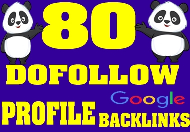 I will do 80 Dofollow Profile Backlinks with High da