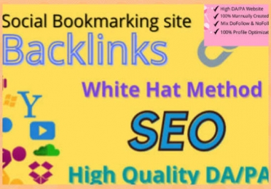 I will give you 50 social Bookmark Back-link
