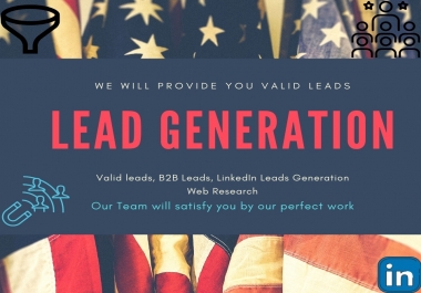I will do b2b linkedin lead generation email marketing data entry