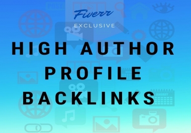 I will create high authority profile backlinks and SEO
