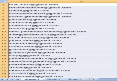 I can collect 1k niche based valid email list