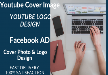 I will Create Professional Logo,  Cover photo,  YouTube,  Social media post and ads