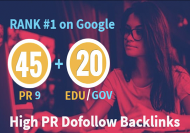 I will do elevate your google ranking with high pr SEO dofollow backlinks