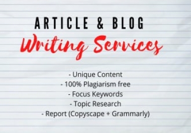 I will write a high quality blog post 1500 words for you