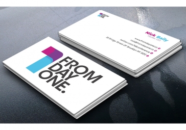 I will do professional double sided corporate business card