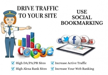 I will do 200 social bookmarking on high PR backlinks