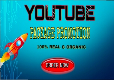 Best YT video package promo-tion for you only for 5