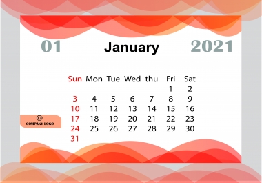 I will do professional calender design for you within short times