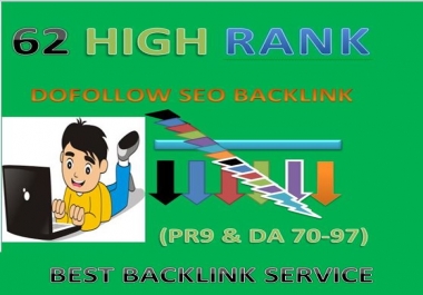 I will build high authority da 70 to 97 seo dofollow backlink and link building.