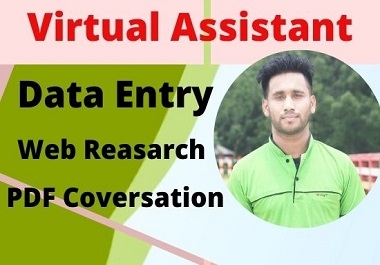 I will be your best Virtual Assistant for your any work