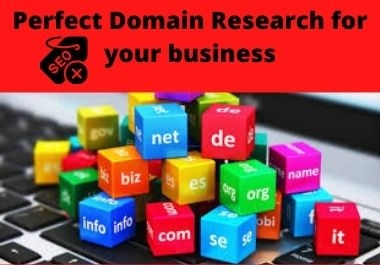 I will search perfect domain for your business