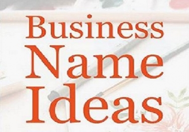 I will create 10 original and simple business name ideas for you