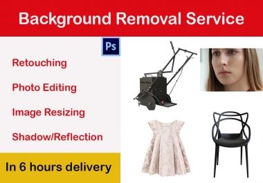 I will do amazon product photo background removal 5 images