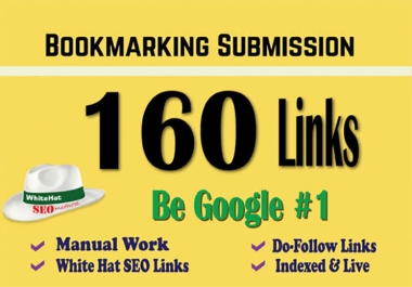 rank your website google 1st page by 160 HQ Backlinks