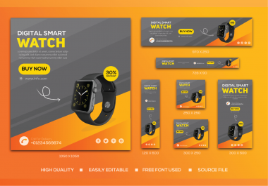 I will create any kind of Google Adds Banner include Social Media post Design