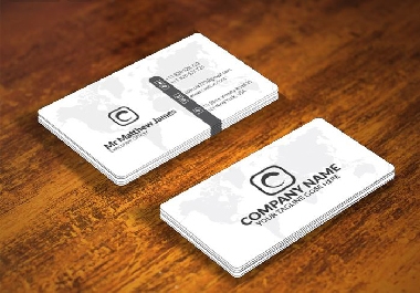 I will create unique minimalist business card design