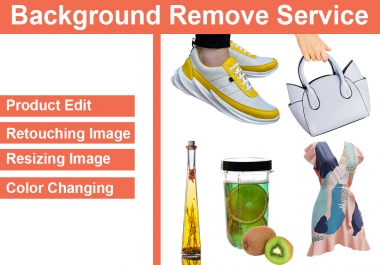 I will remove Background by photoshop 10 images