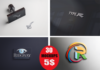 I will create 15 luxury mockups for your logo