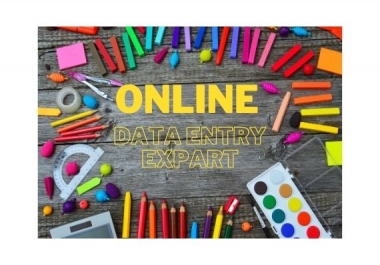 I will do data entry,  internet research