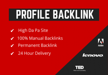 I will create 40 unique and high da SEO profile backlinks