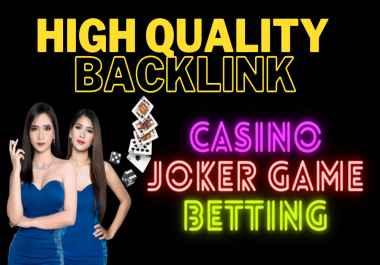 2000 Permanent CASINO Backlinks high DA 55+ PA 35+ PR6+ Web 2.0 Dofollow backlinks