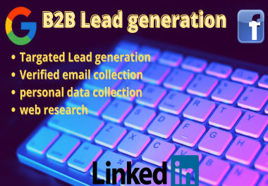 I will Provide you 100 B2B Leads whiten 24 hour