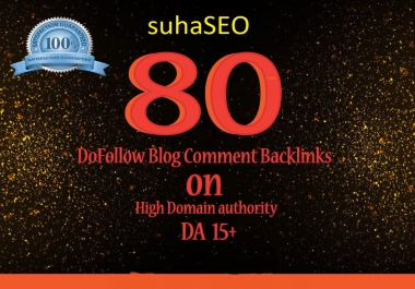 I will create 80 dofollow blog comments backlinks for SEO
