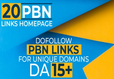 I will provide 20 pbn links dofollow pbn backlinks