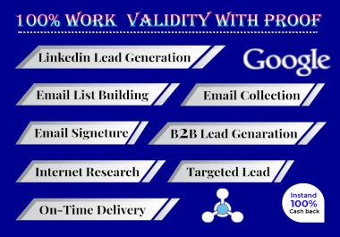I will do b2b lead generation web research and LinkedIn lead generation