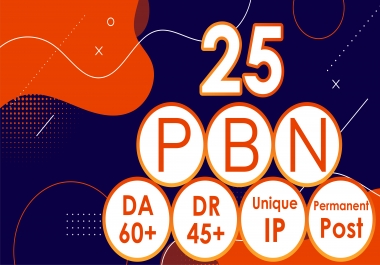 Get 25 High Authority PBNs DA-60+ DR-45+ Permanent Dofollow Contextual Backlink