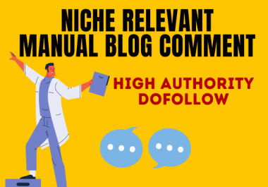 I will create 20 niche relevant blog comment