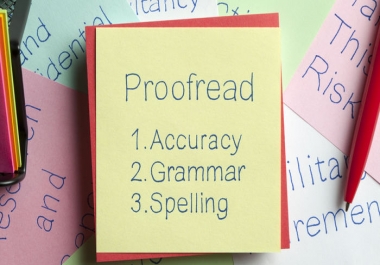 I will do proofreading and editing