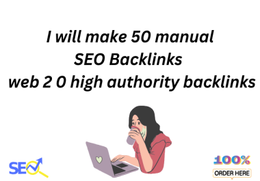 I will do high authority 50 web 2.0 backlinks