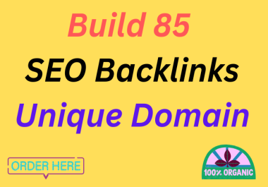I Will Build 85 High DA 80+ High for SEO Profile Backlinks