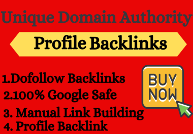 Profile Backlinks from 220 unique High Authority Domains