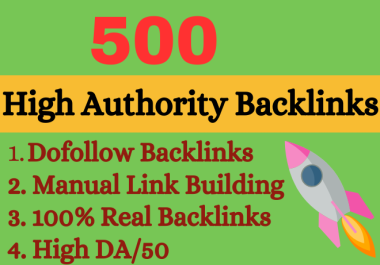 800 white hat high authority mix backlinks