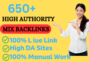 Boost Your Service With High Quality 650+ Mix Backlinks