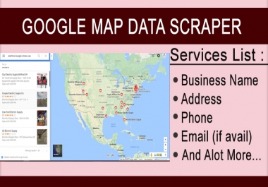 I will do google map data scraping 500 records