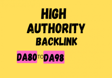 I Will Make High Authority Quality SEO do follow Backlinks